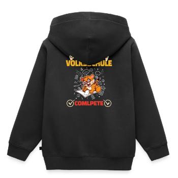Level Volksschule Complete Gaming Gamer 5. Klasse - Kinder Premium Organic Hoodie - Schwarz - Hinten - AI Model Kid Male (0cm)