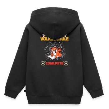 Level Volksschule Complete Gaming Gamer 5. Klasse - Kinder Premium Organic Hoodie - Schwarz - Hinten - AI Model Kid Male (0cm)