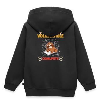 Level Volksschule Complete Gaming Gamer 5. Klasse - Kinder Premium Organic Hoodie - Schwarz - Hinten - AI Model Kid Male (0cm)