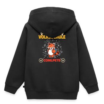 Level Volksschule Complete Gaming Gamer 5. Klasse - Kinder Premium Organic Hoodie - Schwarz - Hinten - AI Model Kid Male (0cm)