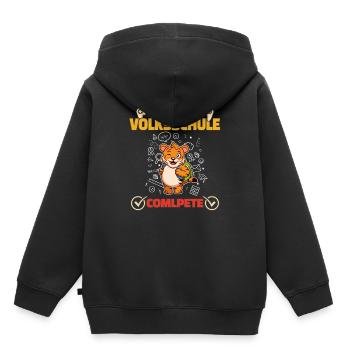 Level Volksschule Complete Gaming Gamer 5. Klasse - Kinder Premium Organic Hoodie - Schwarz - Hinten - AI Model Kid Male (0cm)