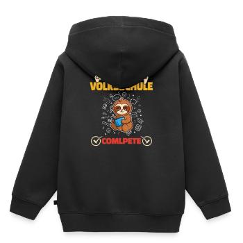 Level Volksschule Complete Gaming Gamer 5. Klasse - Kinder Premium Organic Hoodie - Schwarz - Hinten - AI Model Kid Male (0cm)