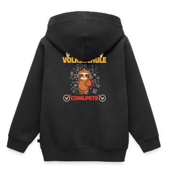 Level Volksschule Complete Gaming Gamer 5. Klasse - Kinder Premium Organic Hoodie - Schwarz - Hinten - AI Model Kid Male (0cm)