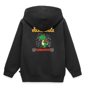 Level Volksschule Complete Gaming Gamer 5. Klasse - Kinder Premium Organic Hoodie - Schwarz - Hinten - AI Model Kid Male (0cm)