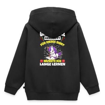 Grundschule Geschafft Abschluss Schüler 5. Klasse - Kinder Premium Organic Hoodie - Schwarz - Hinten - AI Model Kid Male (0cm)