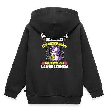 Grundschule Geschafft Abschluss Schüler 5. Klasse - Kinder Premium Organic Hoodie - Schwarz - Hinten - AI Model Kid Male (0cm)