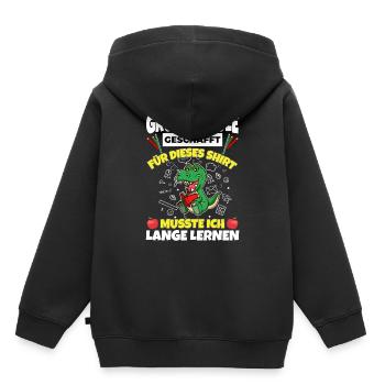 Grundschule Geschafft Abschluss Schüler 5. Klasse - Kinder Premium Organic Hoodie - Schwarz - Hinten - AI Model Kid Male (0cm)