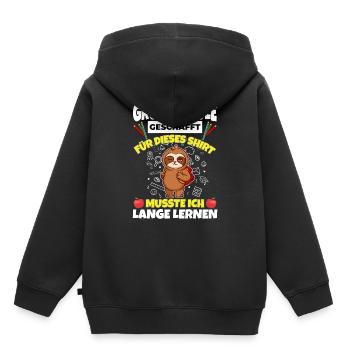 Grundschule Geschafft Abschluss Schüler 5. Klasse - Kinder Premium Organic Hoodie - Schwarz - Hinten - AI Model Kid Male (0cm)