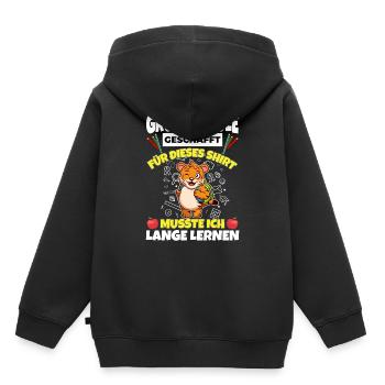 Grundschule Geschafft Abschluss Schüler 5. Klasse - Kinder Premium Organic Hoodie - Schwarz - Hinten - AI Model Kid Male (0cm)