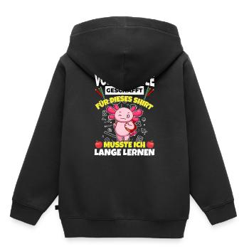 Volksschule Geschafft Abschluss Schüler 5. Klasse - Kinder Premium Organic Hoodie - Schwarz - Hinten - AI Model Kid Male (0cm)