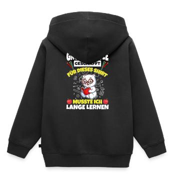 Grundschule Geschafft Abschluss Schüler 5. Klasse - Kinder Premium Organic Hoodie - Schwarz - Hinten - AI Model Kid Male (0cm)