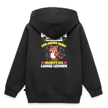 Grundschule Geschafft Abschluss Schüler 5. Klasse - Kinder Premium Organic Hoodie - Schwarz - Hinten - AI Model Kid Male (0cm)
