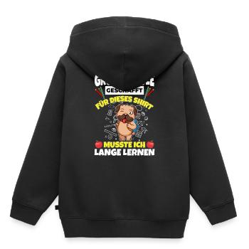 Grundschule Geschafft Abschluss Schüler 5. Klasse - Kinder Premium Organic Hoodie - Schwarz - Hinten - AI Model Kid Male (0cm)