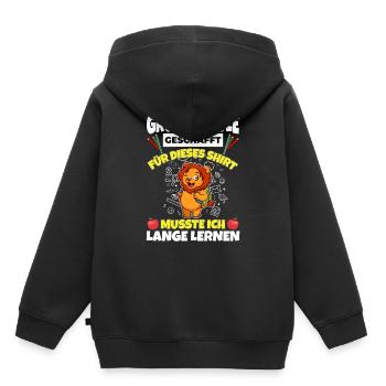 Grundschule Geschafft Abschluss Schüler 5. Klasse - Kinder Premium Organic Hoodie - Schwarz - Hinten - AI Model Kid Male (0cm)