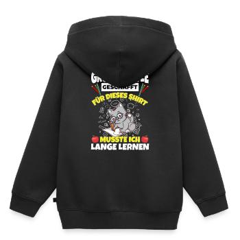 Grundschule Geschafft Abschluss Schüler 5. Klasse - Kinder Premium Organic Hoodie - Schwarz - Hinten - AI Model Kid Male (0cm)