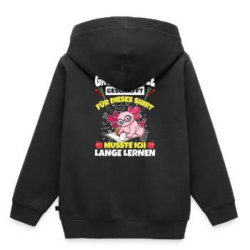 Grundschule Geschafft Abschluss Schüler 5. Klasse - Kinder Premium Organic Hoodie - Schwarz - Hinten - AI Model Kid Male (0cm)