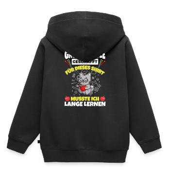 Grundschule Geschafft Abschluss Schüler 5. Klasse - Kinder Premium Organic Hoodie - Schwarz - Hinten - AI Model Kid Male (0cm)