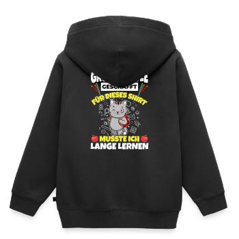 Grundschule Geschafft Abschluss Schüler 5. Klasse - Kinder Premium Organic Hoodie - Schwarz - Hinten - AI Model Kid Male (0cm)