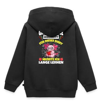 Grundschule Geschafft Abschluss Schüler 5. Klasse - Kinder Premium Organic Hoodie - Schwarz - Hinten - AI Model Kid Male (0cm)