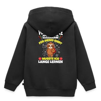 Volksschule Geschafft Abschluss Schüler 5. Klasse - Kinder Premium Organic Hoodie - Schwarz - Hinten - AI Model Kid Male (0cm)