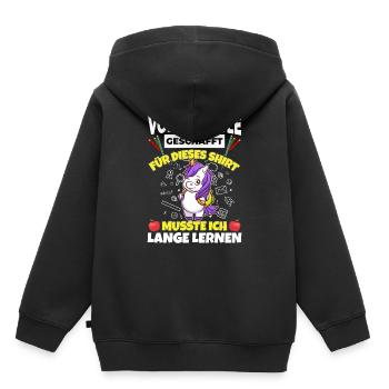 Volksschule Geschafft Abschluss Schüler 5. Klasse - Kinder Premium Organic Hoodie - Schwarz - Hinten - AI Model Kid Male (0cm)