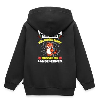 Volksschule Geschafft Abschluss Schüler 5. Klasse - Kinder Premium Organic Hoodie - Schwarz - Hinten - AI Model Kid Male (0cm)