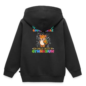 Goodbye Grundschule 5. Klasse Gymnasium Schule - Kinder Premium Organic Hoodie - Schwarz - Hinten - AI Model Kid Male (0cm)