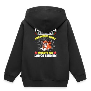 Volksschule Geschafft Abschluss Schüler 5. Klasse - Kinder Premium Organic Hoodie - Schwarz - Hinten - AI Model Kid Male (0cm)
