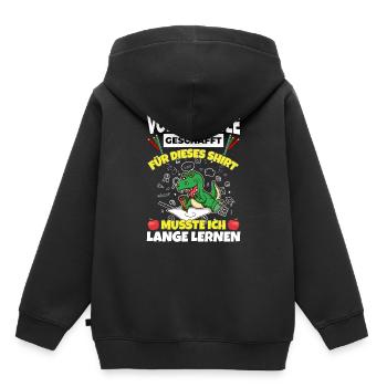 Volksschule Geschafft Abschluss Schüler 5. Klasse - Kinder Premium Organic Hoodie - Schwarz - Hinten - AI Model Kid Male (0cm)