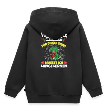 Volksschule Geschafft Abschluss Schüler 5. Klasse - Kinder Premium Organic Hoodie - Schwarz - Hinten - AI Model Kid Male (0cm)