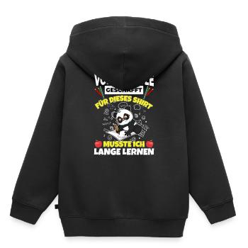 Volksschule Geschafft Abschluss Schüler 5. Klasse - Kinder Premium Organic Hoodie - Schwarz - Hinten - AI Model Kid Male (0cm)