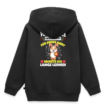 Volksschule Geschafft Abschluss Schüler 5. Klasse - Kinder Premium Organic Hoodie - Schwarz - Hinten - AI Model Kid Male (0cm)