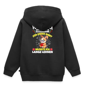 Volksschule Geschafft Abschluss Schüler 5. Klasse - Kinder Premium Organic Hoodie - Schwarz - Hinten - AI Model Kid Male (0cm)