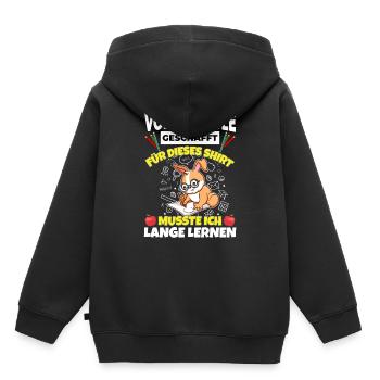 Volksschule Geschafft Abschluss Schüler 5. Klasse - Kinder Premium Organic Hoodie - Schwarz - Hinten - AI Model Kid Male (0cm)