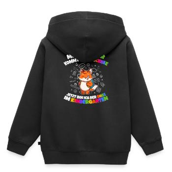 Mein Bruder Schule Boss Im Kindergarten Abschluss - Kinder Premium Organic Hoodie - Schwarz - Hinten - AI Model Kid Male (0cm)