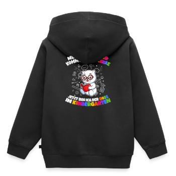 Meine Schwester Einschulung Boss Im Kindergarten - Kinder Premium Organic Hoodie - Schwarz - Hinten - AI Model Kid Male (0cm)