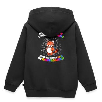 Meine Schwester Einschulung Boss Im Kindergarten - Kinder Premium Organic Hoodie - Schwarz - Hinten - AI Model Kid Male (0cm)