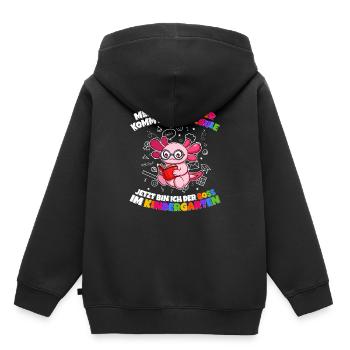 Meine Schwester Einschulung Boss Im Kindergarten - Kinder Premium Organic Hoodie - Schwarz - Hinten - AI Model Kid Male (0cm)
