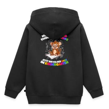 Meine Schwester Einschulung Boss Im Kindergarten - Kinder Premium Organic Hoodie - Schwarz - Hinten - AI Model Kid Male (0cm)