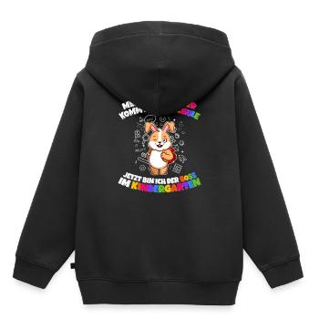 Meine Schwester Einschulung Boss Im Kindergarten - Kinder Premium Organic Hoodie - Schwarz - Hinten - AI Model Kid Male (0cm)