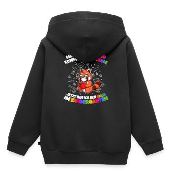 Meine Schwester Einschulung Boss Im Kindergarten - Kinder Premium Organic Hoodie - Schwarz - Hinten - AI Model Kid Male (0cm)