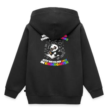 Meine Schwester Einschulung Boss Im Kindergarten - Kinder Premium Organic Hoodie - Schwarz - Hinten - AI Model Kid Male (0cm)