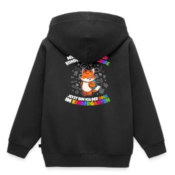 Meine Schwester Einschulung Boss Im Kindergarten - Kinder Premium Organic Hoodie - Schwarz - Hinten - AI Model Kid Male (0cm)
