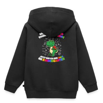 Meine Schwester Einschulung Boss Im Kindergarten - Kinder Premium Organic Hoodie - Schwarz - Hinten - AI Model Kid Male (0cm)