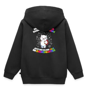 Meine Schwester Einschulung Boss Im Kindergarten - Kinder Premium Organic Hoodie - Schwarz - Hinten - AI Model Kid Male (0cm)