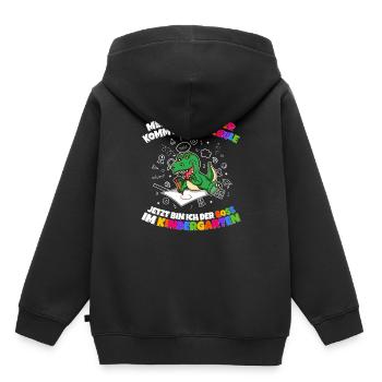 Meine Schwester Einschulung Boss Im Kindergarten - Kinder Premium Organic Hoodie - Schwarz - Hinten - AI Model Kid Male (0cm)