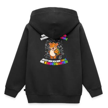 Meine Schwester Einschulung Boss Im Kindergarten - Kinder Premium Organic Hoodie - Schwarz - Hinten - AI Model Kid Male (0cm)