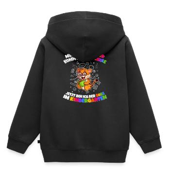 Meine Schwester Einschulung Boss Im Kindergarten - Kinder Premium Organic Hoodie - Schwarz - Hinten - AI Model Kid Male (0cm)