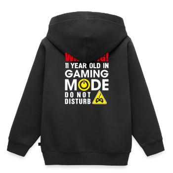 11. Geburtstagsgeschenk für Jungen & Mädchen 11 Jahre altes Fu - Kinder Premium Organic Hoodie - Schwarz - Hinten - AI Model Kid Male (0cm)
