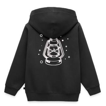 Lampe de nuit - Storm Lantern Mine Lamp - Sweat Premium à capuche enfant bio - noir - Dos - AI Model Kid Male (0cm)